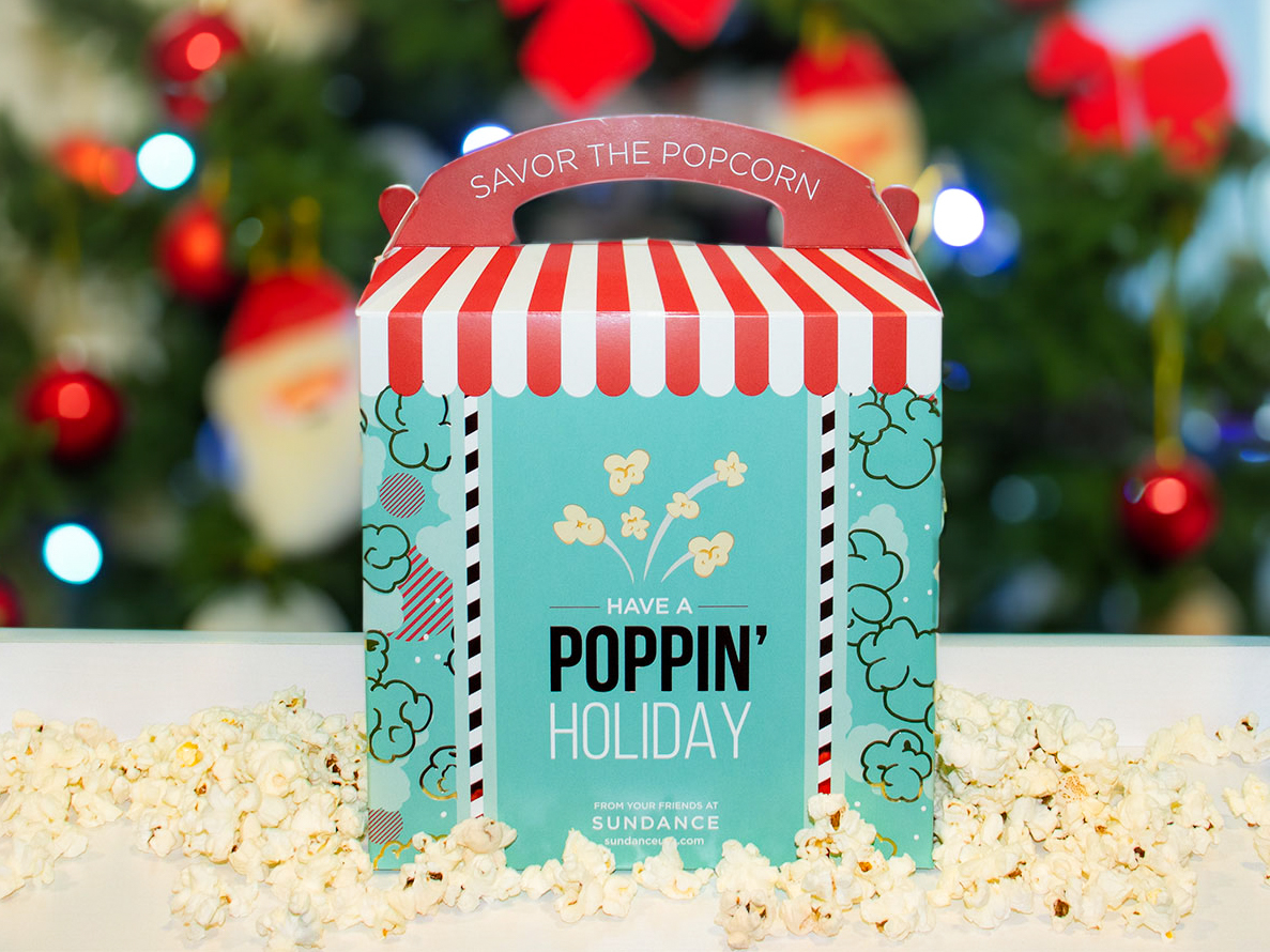 SunDance Holiday Popcorn Box